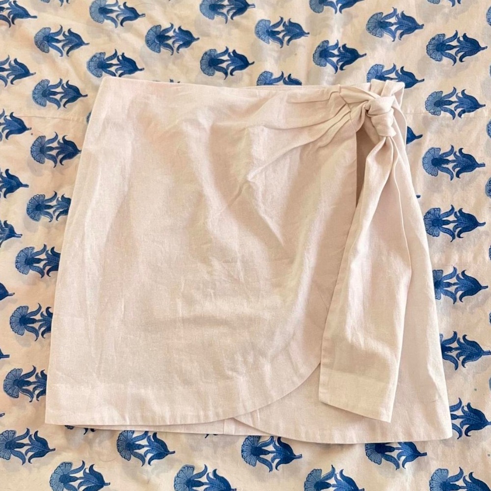 ASOS NWOT linen mini skirt